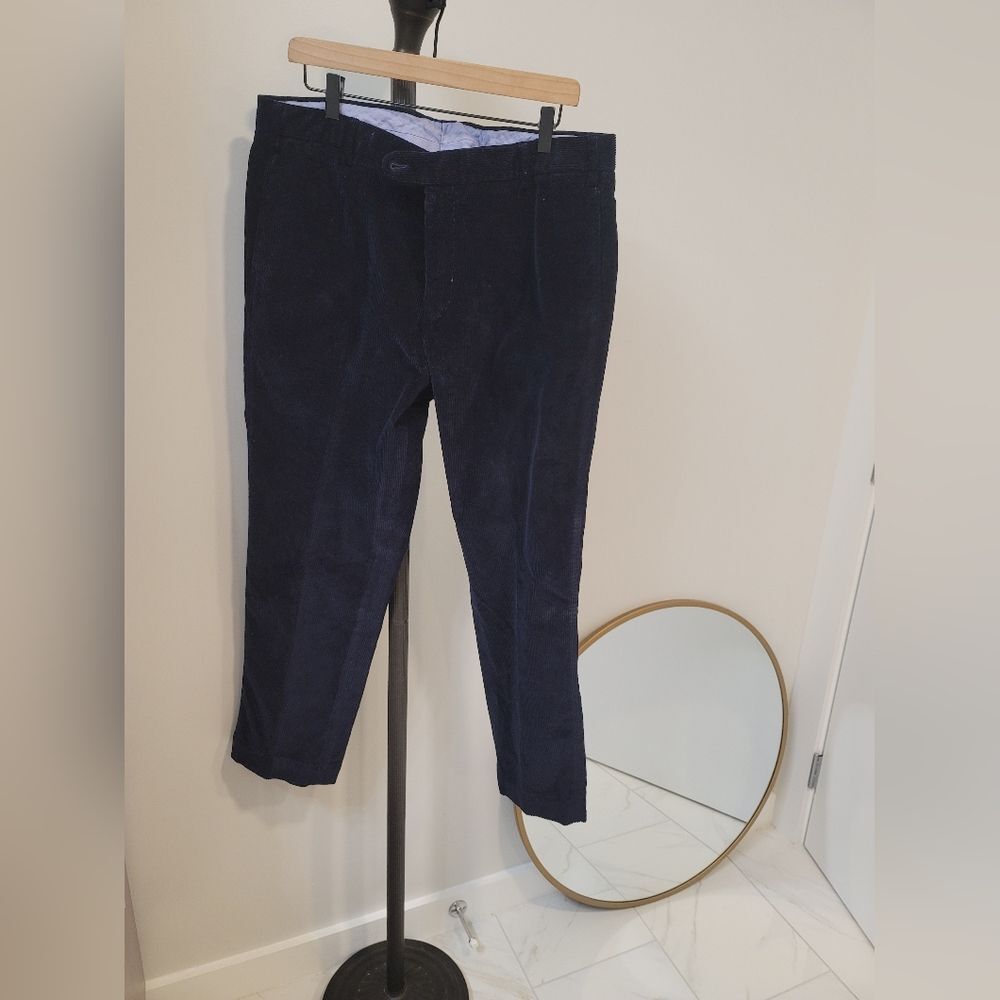 Sid Mashburn Dark Navy Corduroy Trousers